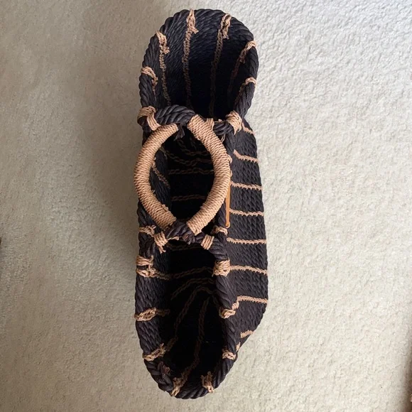 Tommy Bahama Brown and Beige Rope Tote - Picture 7 of 7